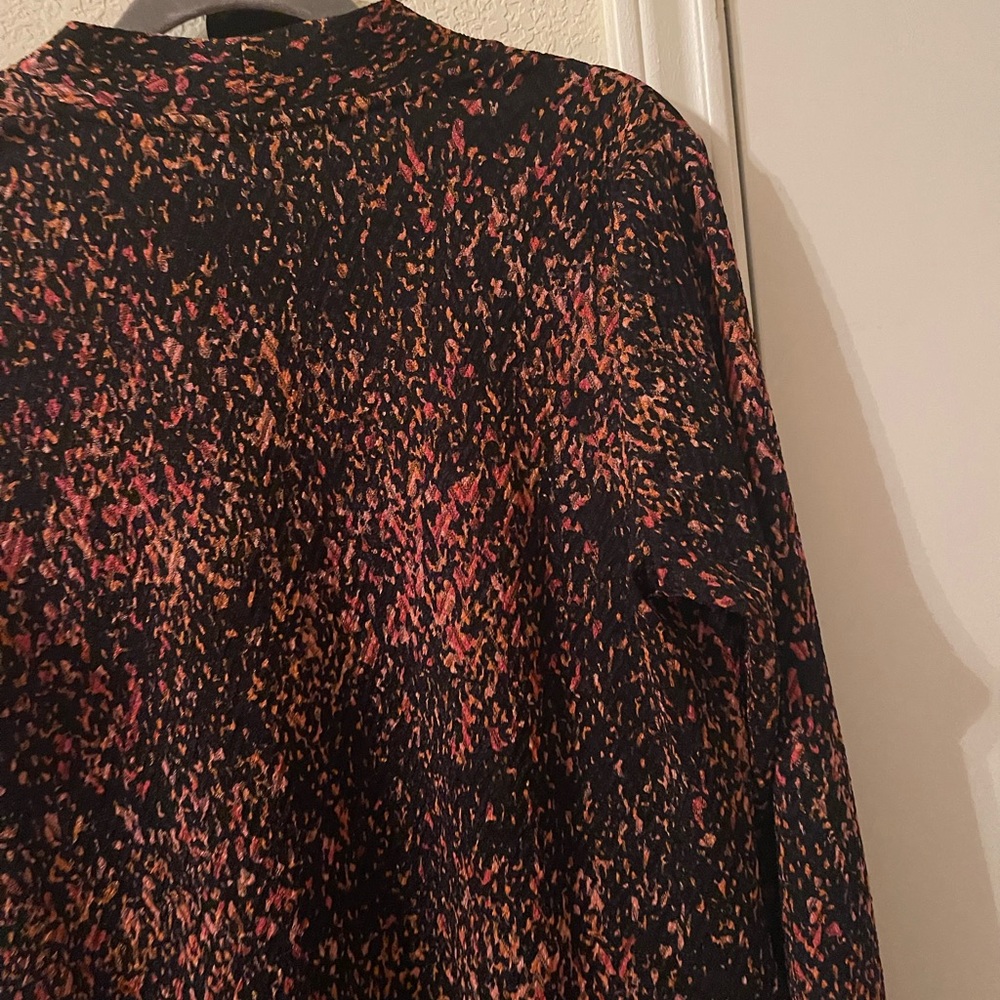 Susan Graver Womens multi colored Patterned cardigan size medium pre-owned - Picture 10 of 11